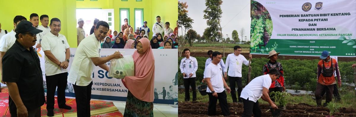 Laksanakan Kegiatan Bakti Sosial, Imigrasi Se-Jambi Beri Paket Sembako dan Bantu Bibit Kentang Petani Kerinci Laksanakan Kegiatan Bakti Sosial, Imigrasi Se-Jambi Beri Paket Sembako dan Bantu Bibit Kentang Petani Kerinci